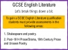 A Guide to the Eduqas GCSE English Literature Qualification Teaching Resources (slide 5/11)